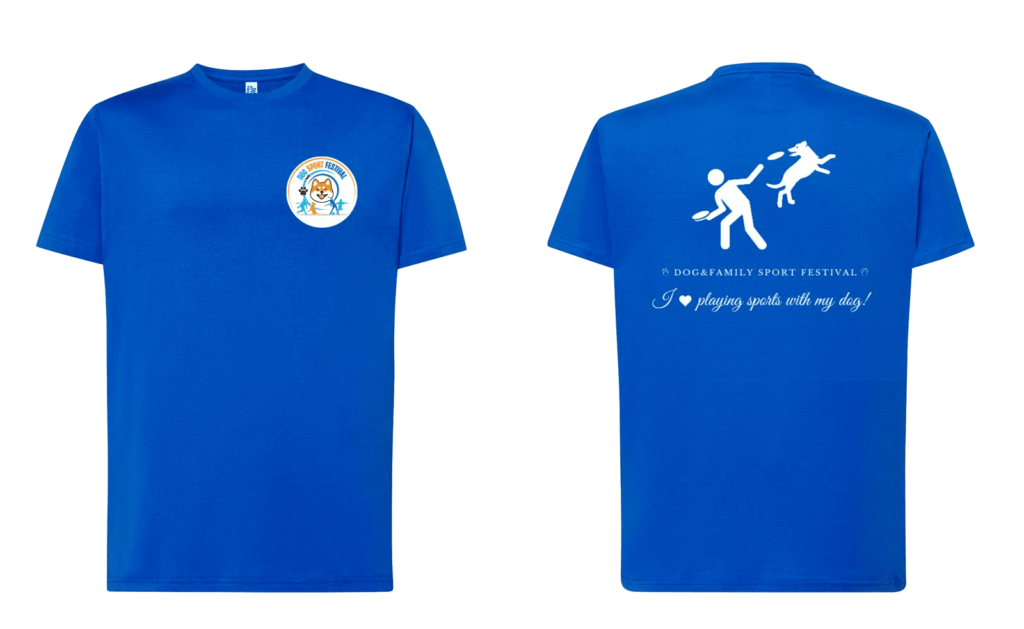 Blue dog sport festival T shirt