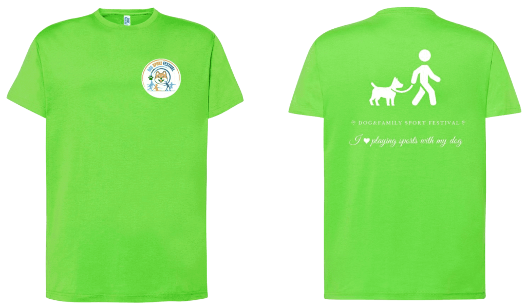 Green dog sport festival T shirt (1)