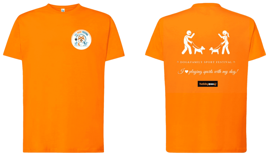 Orange dog sport festival t shirt